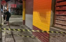 Lugar donde perdió la vida el hincha del Atlético Nacional. 