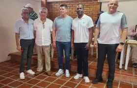 Simón Beleño, Carlos Roque García, Jimmy Char, Édinson Rentería y Alfredo Castellón, miembros del Comité Ejecutivo de la FCB para el periodo 2025-2029.
