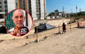 Obras de la Gran Vía y el gobernador Eduardo Verano.