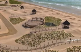 Render de ordenamiento de la playa de Punta Astilleros, en Piojó.