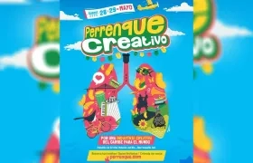 Flyer oficial del evento “Perrenque creativo”. 