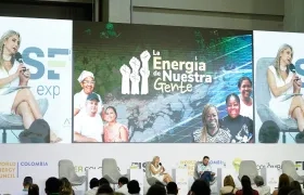 Alexandra Hernández, presidenta Ejecutiva de SER Colombia, en el 8º Encuentro y Feria Renovables LATAM. 