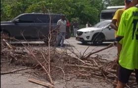 Comunidad bloqueó la vía oriental del municipio. 