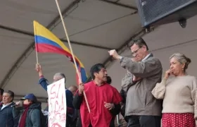 El presidente de la CUT, Fabio Arias.