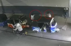 Cámara de seguridad captó momento del ataque. 