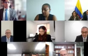 Aspecto de la audiencia a Carlos Ramón González. 