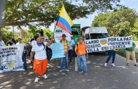 Bloqueo en la vía Oriental.