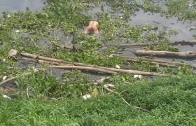 Momento del hallazgo del cadáver. 