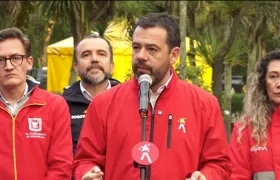 Carlos Galán, alcalde de Bogotá. 