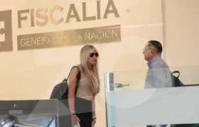 Daysuris Vásquez y su abogado, Alait Freja.