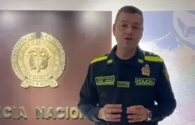 General Edwin Urrego, comandante de la Policía Metropolitana de Barranquilla. 