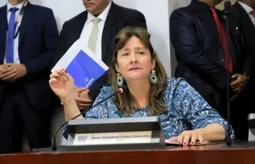 La Ministra de Justicia, Ángela María Buitrago.