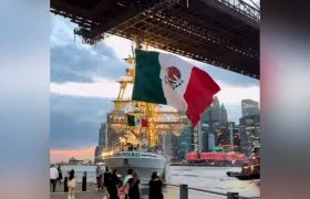 Momento del accidente.