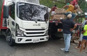 Saqueo de camión accidentado