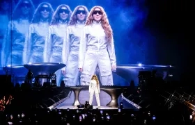 Shakira durante su gira. 