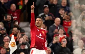 Casemiro, mediocampista brasileño del Manchester United. 