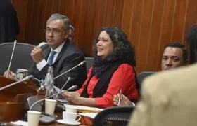 La senadora Angélica Lozano.