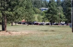  La Policía acordonó la zona del lugar de los hechos. 