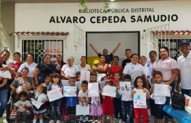 Biblioteca Distrital Pública Álvaro Cepeda Samudio en el barrio San Roque. 
