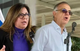 Luz Adriana Camargo e Iván Velásquez.