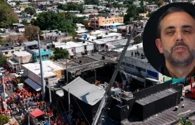 Imagen aérea de la discoteca colapsada / Antonio Espaillat. 