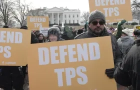 Una manifestación a favor del estatus de protección temporal (TPS) en Washington.