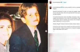 María Carolina Hoyos y su hermano Miguel Uribe