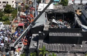 Así quedó la discoteca Jet Set tras el derrumbe del techo el pasado 8 de abril.