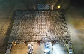 Droga incautada en la Alta Guajira. 