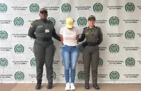 Lina María López, mujer capturada. 