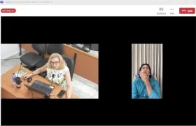 Lucy Marcela Laborde y Nicolás Petro