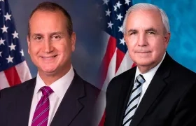 Mario Díaz-Balart y Carlos Giménez, senadores del partido Republicano.
