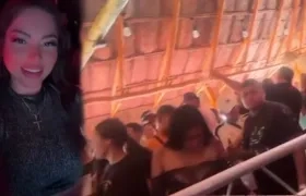 DJ Maciel Karina Gómez, una de las víctimas mortales, y una imagen de la rumba.