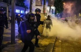 Momentos de tensión en París.