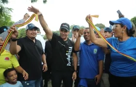 Alcalde Char durante la inauguración del parque en Las Américas. 