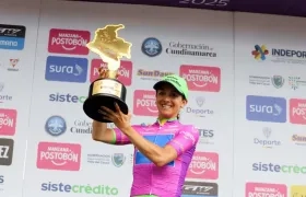 La pedalista Diana Peñuela.