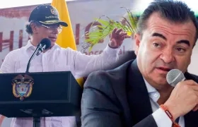 Presidente Gustavo Petro y Olmedo López, exdirector de la UNGRD. 