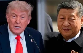 Presidente de Estados Unidos, Donald Trump y su homólogo chino, Xi Jinping. 