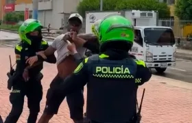 Procedimiento policial en Soledad. 