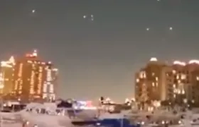 Misiles de Irán en el cielo de Qatar. 