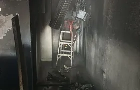 Sede quemada en Maicao.