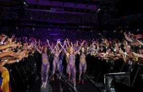 Shakira caminó junto a Ariadna Gutiérrez y Winnie Harlow. 
