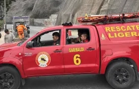 Equipo de rescate en Perú.
