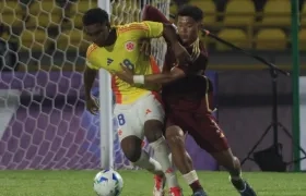 Miguel Agámez durante el Sudamericano Sub 17 de este año.