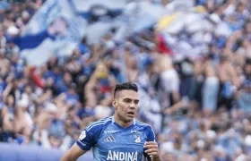 Radamel Falcao García, delantero de Millonarios. 