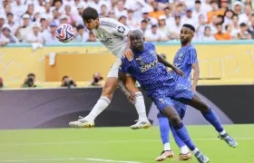 Gonzalo García marcó el gol del Real Madrid ante Al Hilal.