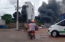 Incendio en la nevada de Coochofal. 