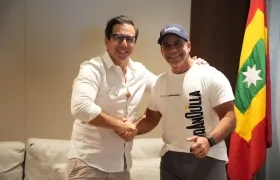 Kevin Murakami y Alcalde Alejandro Char. 