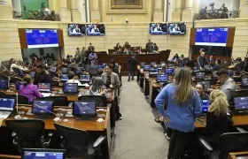 Aspecto del Congreso de la República. 