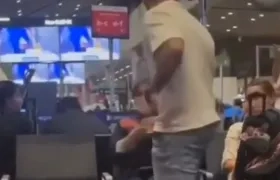 Agresión a una mujer en el aeropuerto de Bogotá.